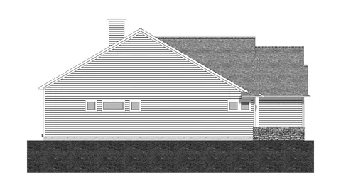 The Signature house plan, exterior view 4